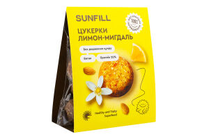 Цукерки Лимон-мигдаль з протеїном 73г Sunfill