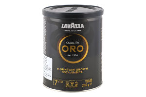 Кава натуральна смажена мелена Mountain Grown Qualita Oro Lavazza з/б 250г