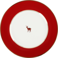 Тарілка PIP Studio LoveBirds темно-червона 21см