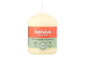 Свічка стовпчик мікс 80х50мм №5555 Bolsius 1шт