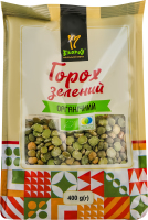Горох зеленый колотый органический Екород м/у 400г