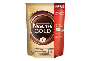 Кофе растворимый сублимированный Gold Nescafe д/п 260г