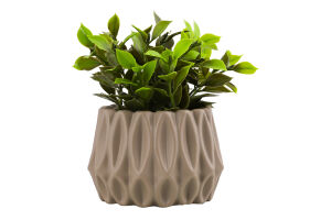 Вазон декоративний з рослиною призматичний 18*10*10см в асортименті BMG