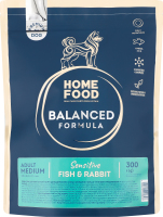 Корм д/собак середніх порід Premium Balanced Formula Риба та кролик 300г Home Food
