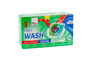 Средство для стирки в капсулах Allin1 Color Pro Wash 32х21г