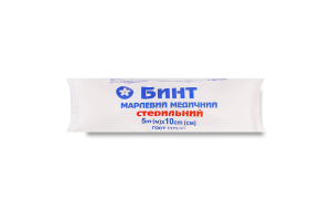 Бинт Віола стерильний марлевий 5м*10см