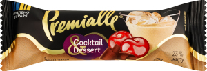 Сырок глазированный 23% Вишня-какао с ароматом коктейль ликер Cocktail&Dessert Premialle м/у 36г