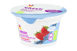 Ahold Greek 100 Calorie Nonfat Yogurt Strawberry