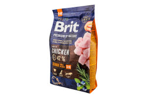 Корм сухий для собак похилого віку малих та середніх порід Chicken Senior Premium by Nature Brit м/у 3кг