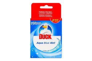 Очищувач унітазу підвісний змінний блок Aqua синій Duck 2x36г