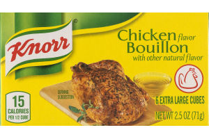 Knorr Chicken Flavor Bouillon Extra Large Cubes - 6 CT