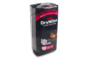 Трусики-подгузники для девочек от 13лет ночные 48-60кг Teen DryNites Huggies 9шт