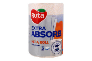 Рушник паперовий 3-х шаровий 200 листів Extra absorb Selecta Ruta 1шт