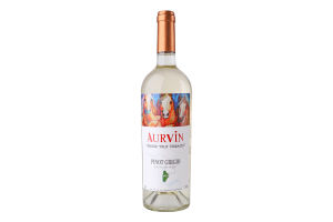 Вино 0.75л 12.5% біле сухе Pinot Grigio Aurvin пл