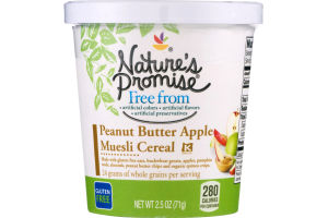 Nature's Promise Muesli Cereal Peanut Butter Apple