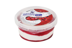 Десерт сметанний 12% молоковмісний з наповнювачем Вишня Зорька п/у 0.4кг