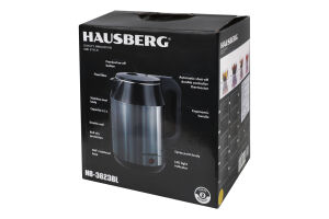 Электрочайник с двойными стенками 2.2л №HB-3623BL Hausberg 1шт