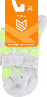 Шкарпетки дитячі MovementStandard №MS M0402S 34 30-32 сірий меланж