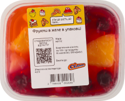 Фрукты в желе в упаковке