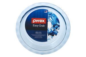 Pyrex Easy Grab Oven Safe Glass with Fluted Edge for Easy Crimping