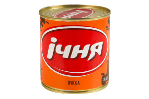 Молоко згущене нежирне варене з цукром Іриска Ічня з/б 370г