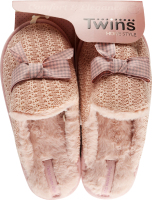 Тапочки-получешки домашние женские Twins №6101 36-37 розовый