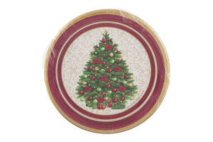 Smart Living Holiday Tree Trimming Plate Small - 8 CT