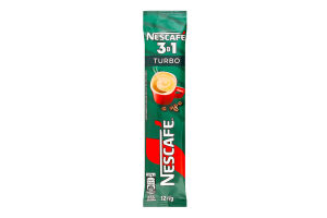 Напій кавовий розчинний 3в1 Turbo Nescafe м/у 12г