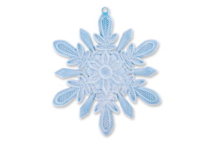 Підвіска Сніжинка №2 Оксамит пласт 14*14см 1101-1