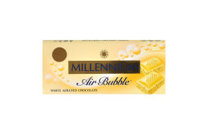 Шоколад білий пористий Millennium м/у 85г