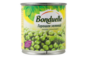 Горошок зелений консервований стерилізований Bonduelle з/б 200г