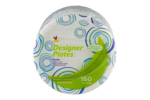 Ahold Designer Plates Paper Heavy Duty - 160 CT