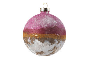 Прикраса ялинкова Куля Юпітер скло 8см