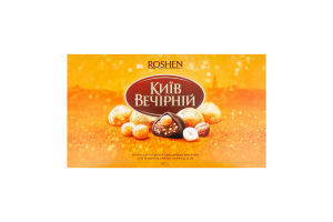 Конфеты глазированные шоколадной глазурью Киев вечерний Roshen к/у 352г