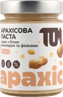 Паста арахисовая Кранч с финиками и белым шоколадом Том с/б 300г