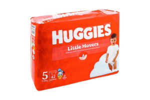 Подгузники для детей 11-25кг 5 Little Movers Huggies 42шт