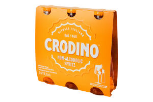 Напій безалкогольний газований на ароматизаторах аперитивний Spritz Crodino к/у 3х0.175л