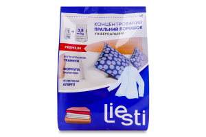 Порошок стиральный концентрированный универсальный Premium Liesti 1кг