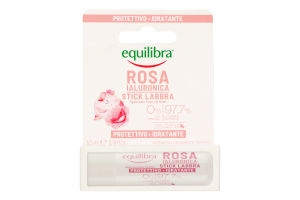 Бальзам для губ Equilibra гіалуроновий трояндовий