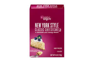Simply Enjoy New York Style Classic Cheesecake - 2 CT