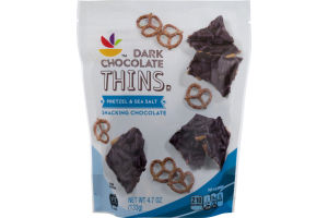 Ahold Dark Chocolate Thins Pretzel & Sea Salt