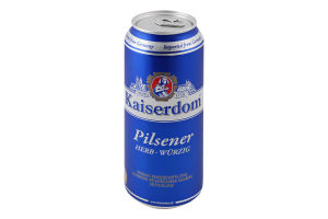 Пиво 0.5л 4.7% светлое фильтрованное пастеризованное Pilsener Kaiserdom ж/б