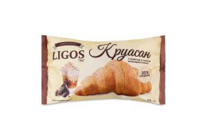 Круасан з начинкою зі смаком шоколадного крему , ТМ "LIGOS" 70г