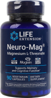 Добавка дієтична вегетаріанські капсули Magnesium L-threonate Neuro-Mag Life Extension 90шт