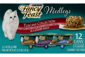 Purina Fancy Feast Medleys Tuscany Collection Gourmet Cat Food - 12 CT