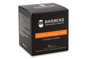 Крем д/гоління Orange-Amber з зволожуючим ефектом 100мл коробка Barbers