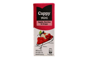 Нектар Яблоко-ягоды-виноград Mini Cappy т/п 200мл
