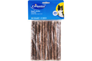 Companion Beef Sticks For Dogs 5 Inch - 20 CT