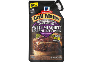 McCormick Grill Mates Steakhouse Burgers Sauce Mix-Ins Sweet Mesquite & Caramelized Onion
