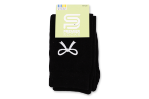Гольфи дит Premier socks вишит бантик чорн р.18-20